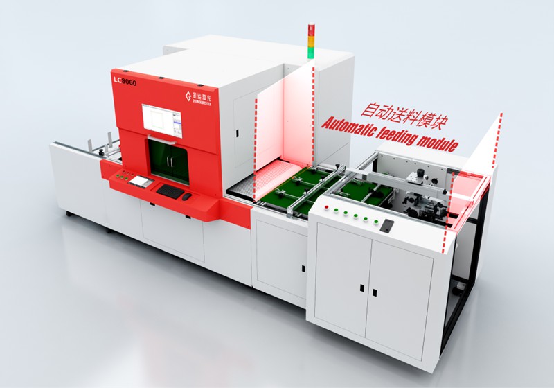 automatic loading of sheet fed laser cutter