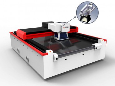 Machine de découpe laser pour conduit d'air en tissu