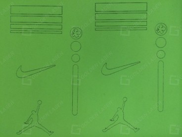 designs de logotipo de transferência de calor com corte a laser