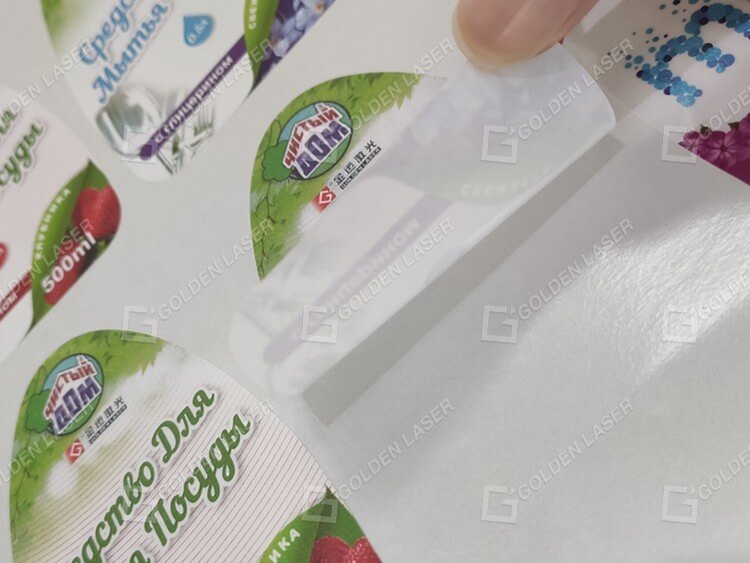 laser cutting sels adhesive label