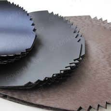 laser cutting leather with clean edges