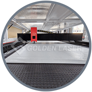 laser cutting of large format
