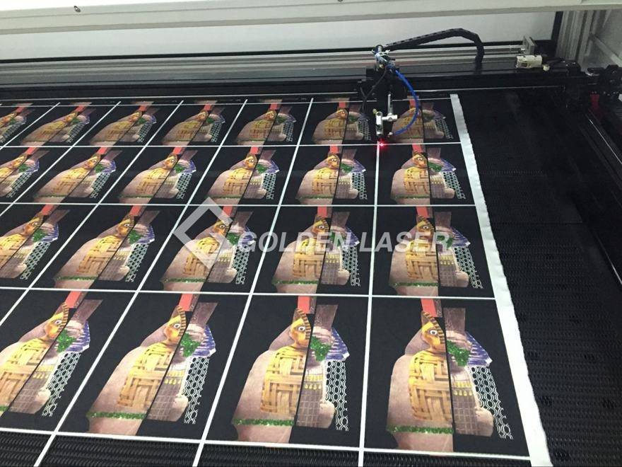 laser cutting printed fabric