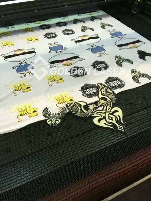 smart vision laser cutting printed pattern