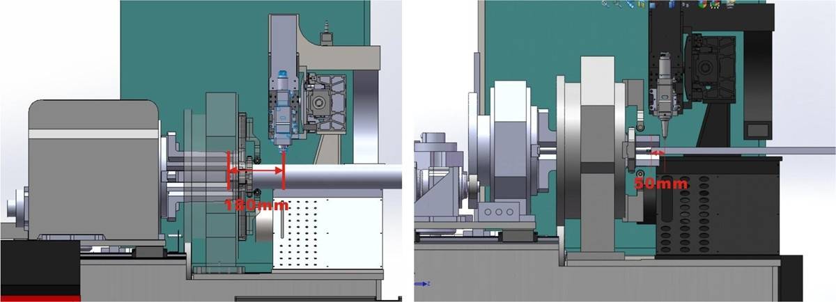 tube laser cutting machine hardware-wastage