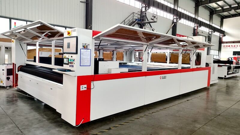 vision laser cutting machine for large printed textile