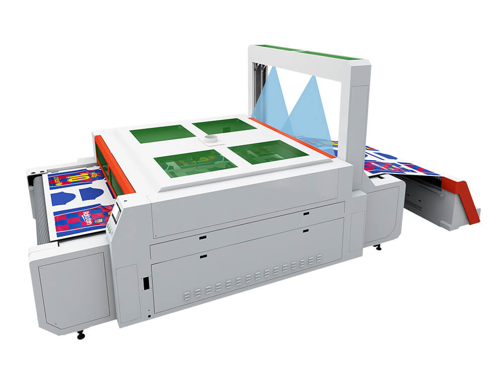 vision scanning laser cutting machine for sublimation fabric